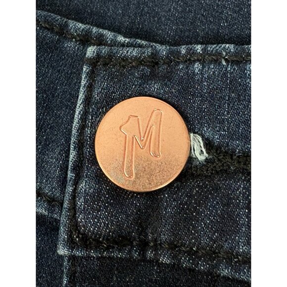 Mugsy Studio Blues Jeans Mens 28x29 Blue Slim Straight Stretch Dark Denim - Picture 5 of 13